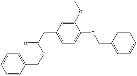 3-Methoxy-4-(phenylmethoxy)benzeneacetic Acid Phenylmethyl Ester 구조식 이미지
