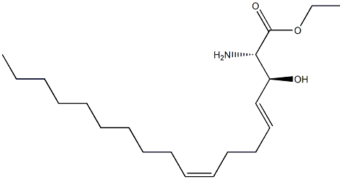 (2S,3S,4E,8Z)-Ethyl 2-Amino-3-hydroxyoctadeca-4,8-dienoate Structure