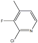 2-CHLORO-3-FLUORO-4-METHYL PYRIDINE 구조식 이미지