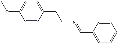 4-Methoxy-N-(phenylmethylene)benzeneethanamine 구조식 이미지