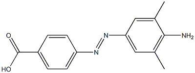 (E)-4-((4-amino-3,5-dimethylphenyl)diazenyl) benzoic acid  Structure