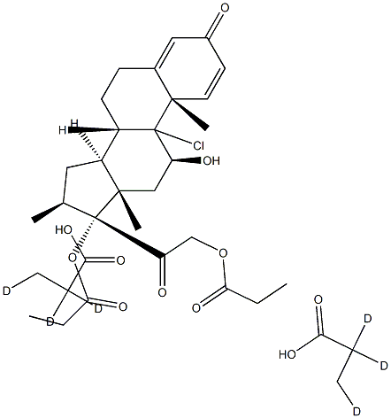 Beclomethasone dipropionate-d6 Structure