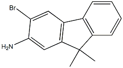 2-Amino-3-bromo-9,9-dimethylfluorene  구조식 이미지