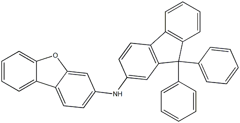 N-(9,9-diphenylfluorene-2-yl)dibenzofuran-3-amine 구조식 이미지