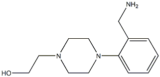 2-(4-(2-(Aminomethyl)phenyl)piperazin-1-yl)ethanol 구조식 이미지