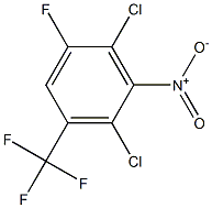 2,4-Dichloro-1-fluoro-3-nitro-5-(trifluoromethyl)benzene 구조식 이미지