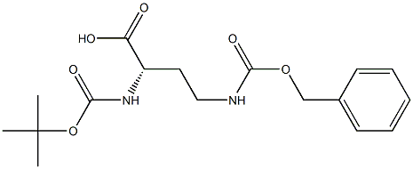 (S)-4-(((Benzyloxy)carbonyl)amino)-2-((tert-butoxycarbonyl)amino)butanoic acid 구조식 이미지
