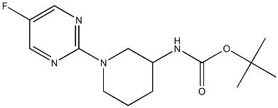 tert-Butyl (1-(5-fluoropyrimidin-2-yl)piperidin-3-yl)carbamate Structure