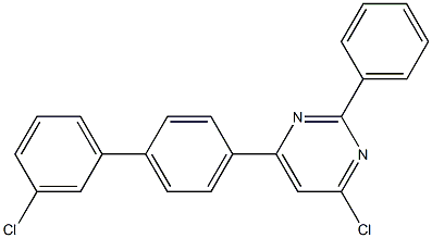 4-chloro-6-(3'-chloro-[1,1'-biphenyl]-4-yl)-2-phenylpyrimidine Structure