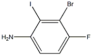 3-Bromo-4-fluoro-2-iodo-phenylamine 구조식 이미지