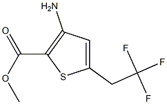 methyl 3-amino-5-(2,2,2-trifluoroethyl)thiophene-2-carboxylate Structure