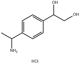 1-(4-(1-aminoethyl)phenyl)ethane-1,2-diol hydrochloride Structure