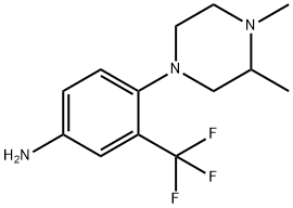 4-(3,4-dimethylpiperazin-1-yl)-3-(trifluoromethyl)aniline 구조식 이미지