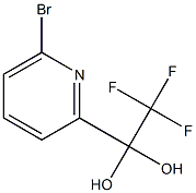 1-(6-bromopyridin-2-yl)-2,2,2-trifluoroethane-1,1-diol Structure