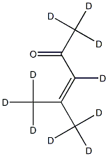4-methyl-3-pentene-2-ONE-D10 Structure