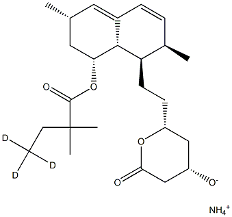Simvastatin-D3 ammonium salt Structure