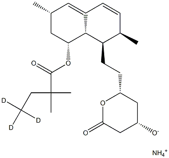 Simvastatin-D3 ammonium salt 구조식 이미지