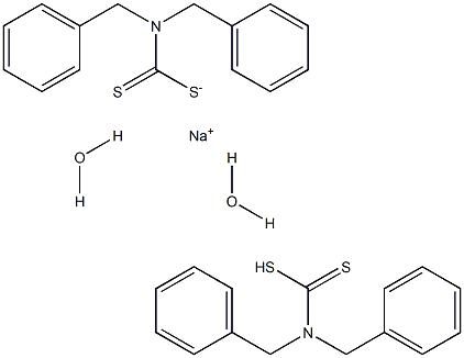 SODIUM DIBENZYLDITHIOCARBAMATE HYDRATE Dibenzyldithiocarbamate hydrate Structure