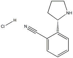 (S)-2-(PYRROLIDIN-2-YL)BENZONITRILE HYDROCHLORIDE 구조식 이미지