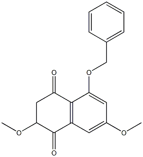5-BENZYLOXY-2,7-DIMETHOXY-2,3-DIHYDRO-[1,4]NAPHTHOQUINONE 구조식 이미지