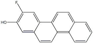 3-FLUORO-2-HYDROXYCHRYSENE Structure