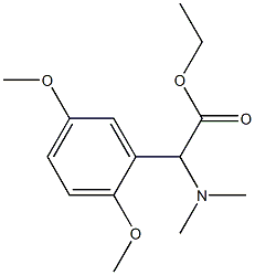 (2,5-DIMETHOXY-PHENYL)-DIMETHYLAMINO-ACETIC ACID ETHYL ESTER Structure