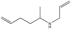 ALLYL-(1-METHYL-PENT-4-ENYL)-AMINE Structure