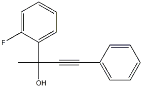 2-(2-FLUORO-PHENYL)-4-PHENYL-BUT-3-YN-2-OL Structure