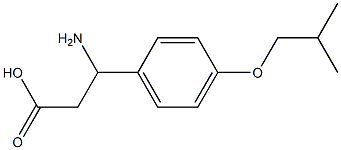 3-AMINO-3-(4-ISOBUTOXY-PHENYL)-PROPIONIC ACID Structure