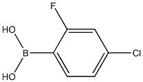4-CHLORO-2-FLUOROPHENYLBORONIC ACID Structure