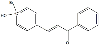 4Bromo-4-HydroxyChalcone 구조식 이미지