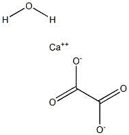 Calcium oxalate monohydrate 구조식 이미지