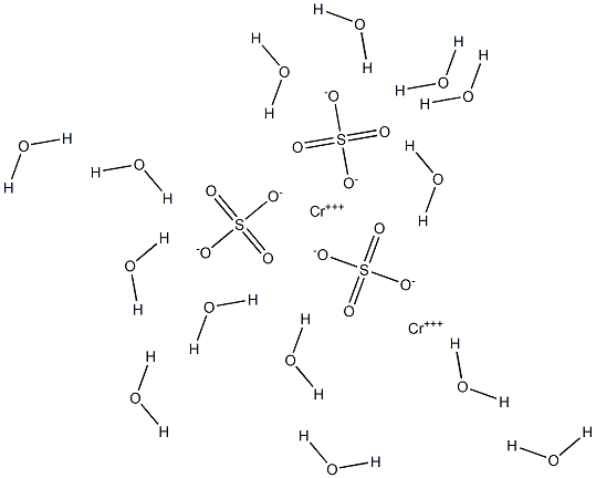 Chromium(III) sulfate tetradecahydrate Structure