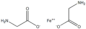 Iron(II) glycinate 구조식 이미지
