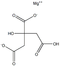 Magnesium hydrogen citrate 구조식 이미지