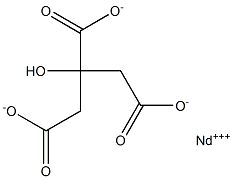 Neodymium(III) citrate 구조식 이미지