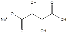 Sodium hydrogen tartrate 구조식 이미지