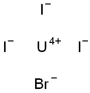 Uranium(IV) bromide triiodide 구조식 이미지