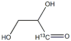 DL-Glyceraldehyde-1-13C Structure