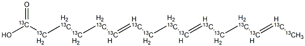 Hiragonic Acid-13C16 구조식 이미지