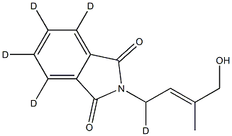 trans-N-(4-Hydroxy-3-methylbut-2-enyl)phthalimide-D5 구조식 이미지