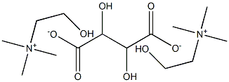 L-(+)-hydrocholine tartrate 구조식 이미지