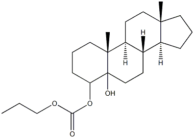 4-androstene glycol propyl carbonate 구조식 이미지