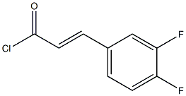 3,4-difluorocinnamoyl chloride 구조식 이미지