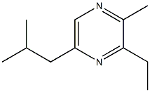 2-methyl-3-ethyl-5-isobutylpyrazine Structure
