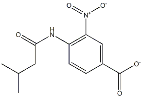 4- 3-methyl-butyrylamino-5-nitrobenzoate Structure