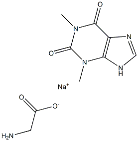 Theophylline sodium glycinate 구조식 이미지