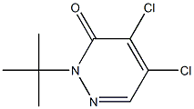 2-tert-Butyl-4,5-dichloro-3-2H-pyridazinone 구조식 이미지