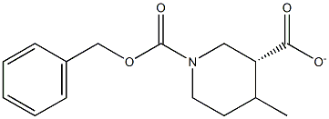 N-CBZ- (R) -3- isonipecotate 구조식 이미지
