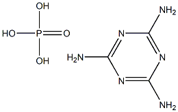 Melamine phosphate 구조식 이미지